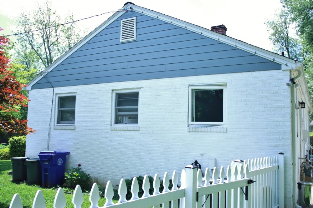 Photo By Custom Concepts Construction. James Hardie Lap Siding Boothbay Blue