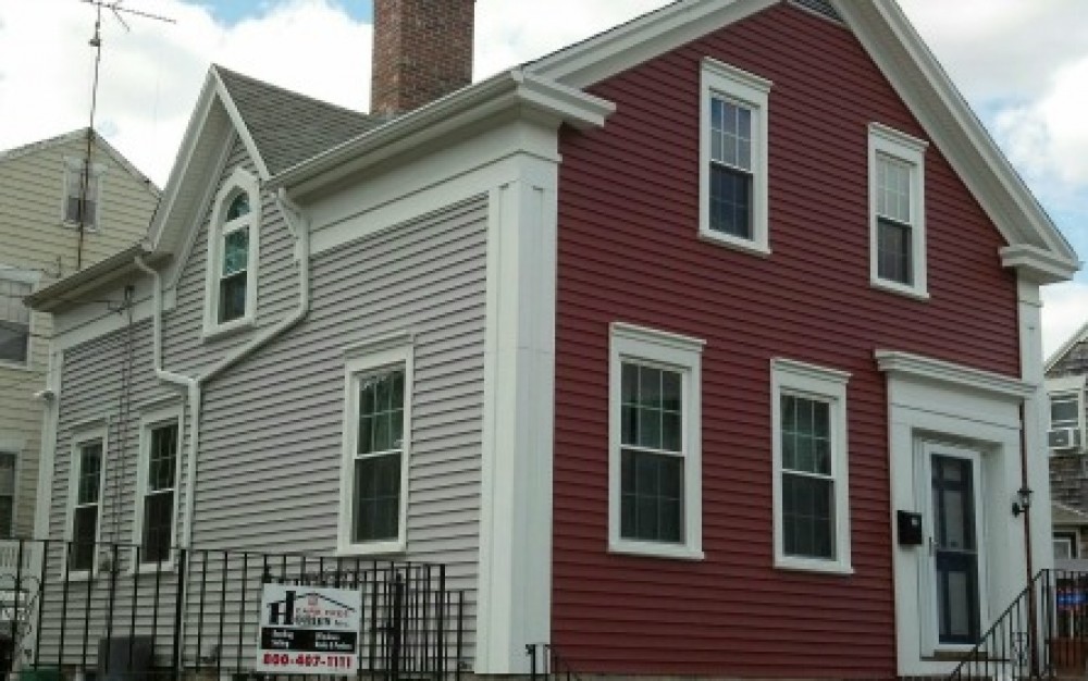Photo By Care Free Homes Inc.. Siding Renovation â€“ Greek Revival Home, New Bedford, MA