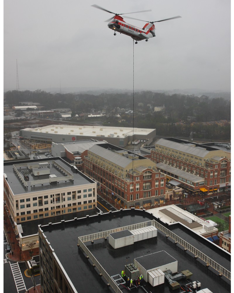 Photo By Bardi Mechanical. Bardi Mechanical Installs Large Chillers On Rooftops In Atlantic Station