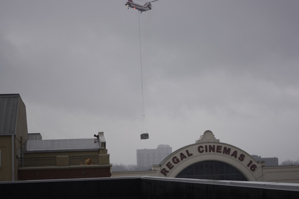 Photo By Bardi Mechanical. Bardi Mechanical Installs Large Chillers On Rooftops In Atlantic Station