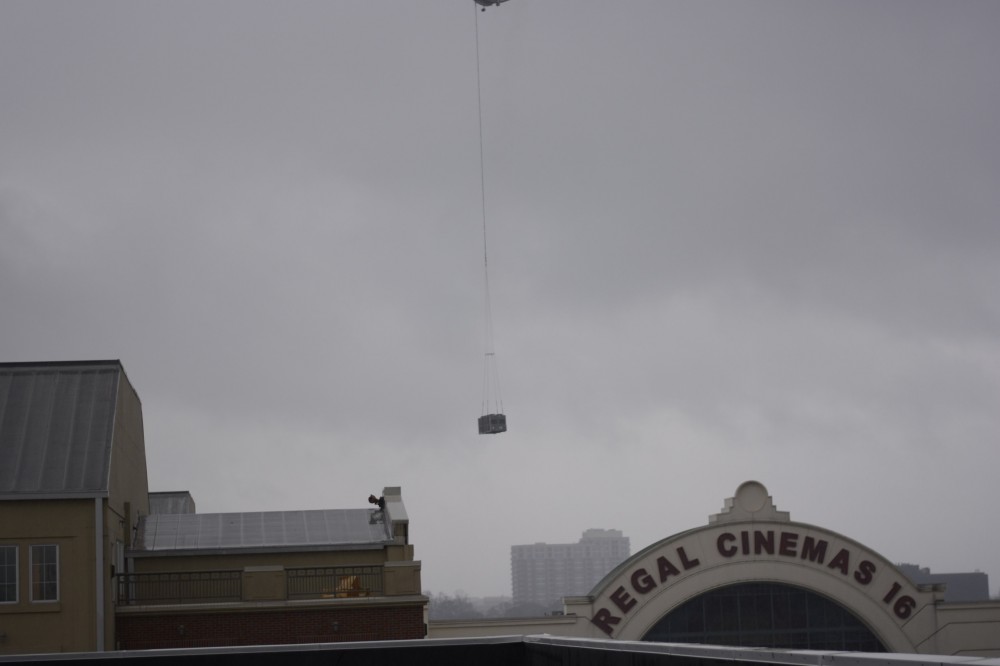 Photo By Bardi Mechanical. Bardi Mechanical Installs Large Chillers On Rooftops In Atlantic Station