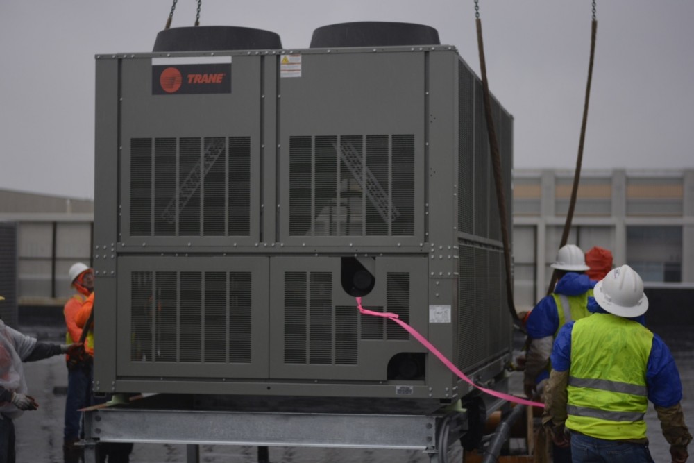 Photo By Bardi Mechanical. Bardi Mechanical Installs Large Chillers On Rooftops In Atlantic Station