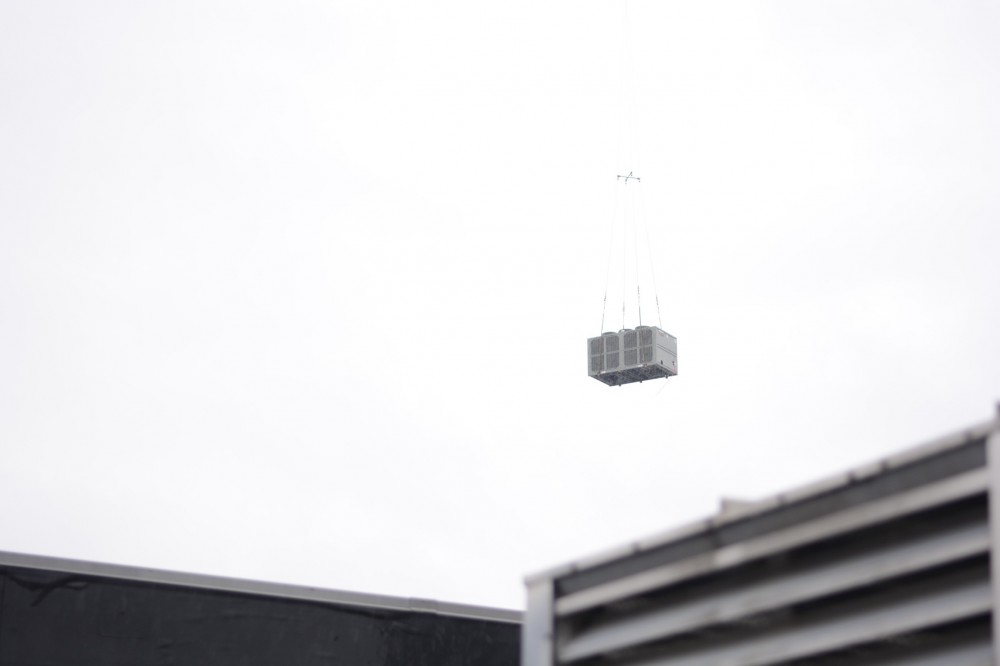 Photo By Bardi Mechanical. Bardi Mechanical Installs Large Chillers On Rooftops In Atlantic Station