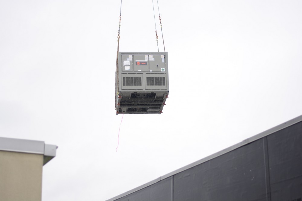 Photo By Bardi Mechanical. Bardi Mechanical Installs Large Chillers On Rooftops In Atlantic Station