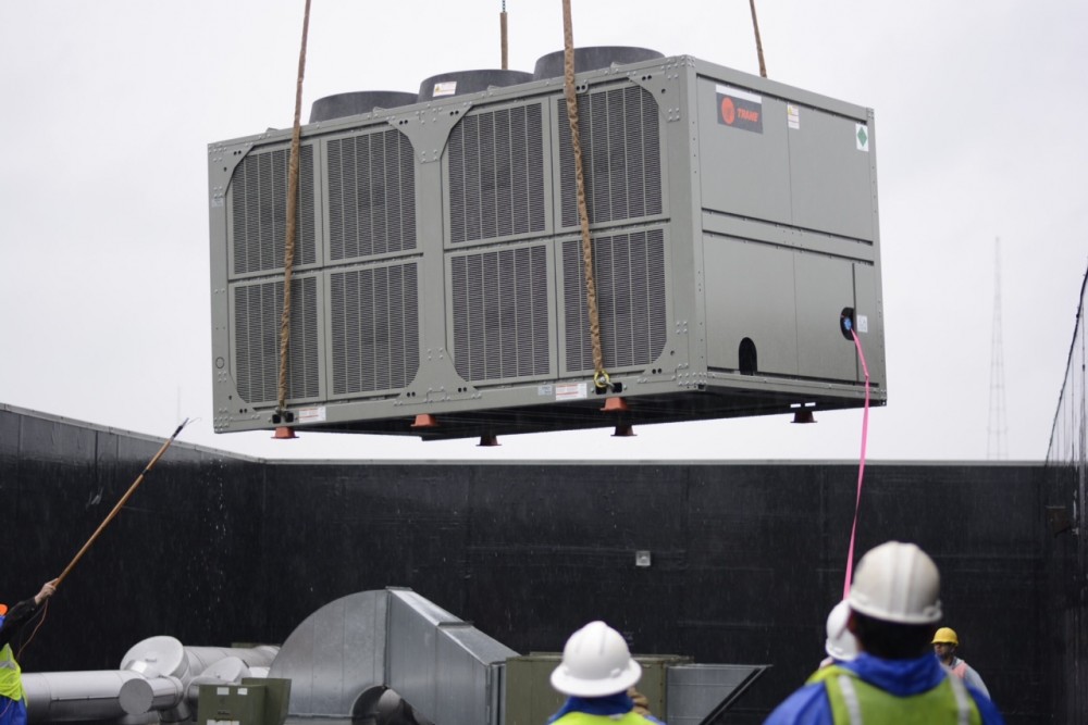 Photo By Bardi Mechanical. Bardi Mechanical Installs Large Chillers On Rooftops In Atlantic Station
