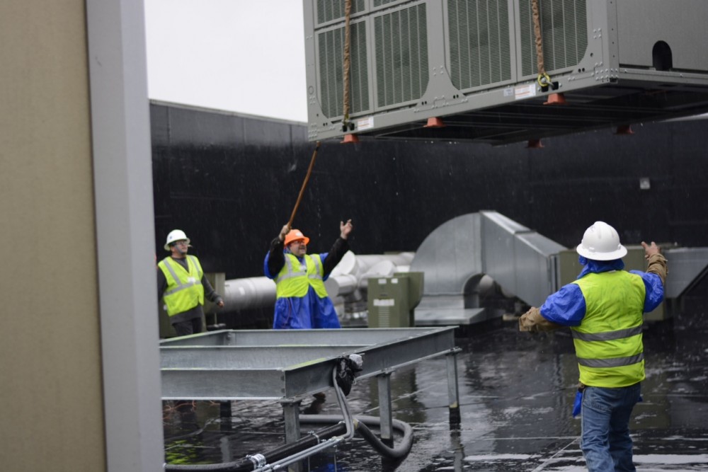 Photo By Bardi Mechanical. Bardi Mechanical Installs Large Chillers On Rooftops In Atlantic Station