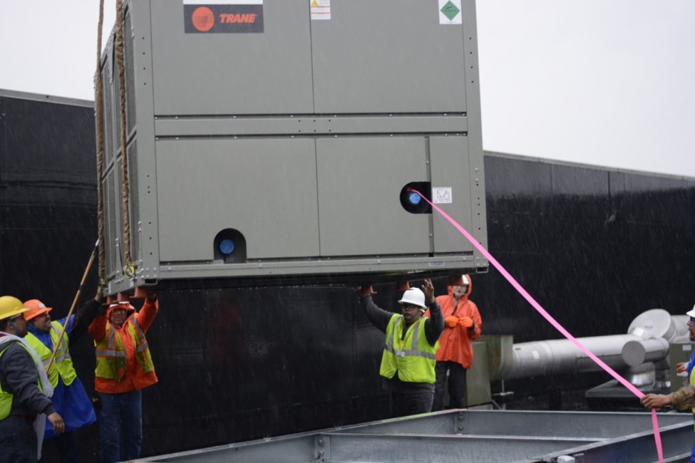 Photo By Bardi Mechanical. Bardi Mechanical Installs Large Chillers On Rooftops In Atlantic Station