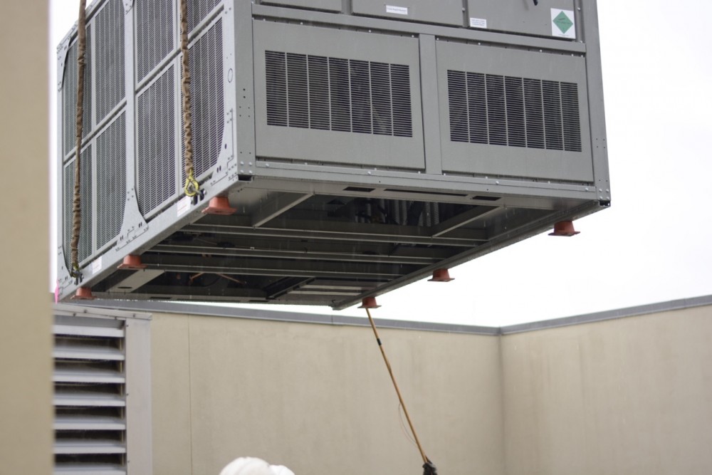 Photo By Bardi Mechanical. Bardi Mechanical Installs Large Chillers On Rooftops In Atlantic Station