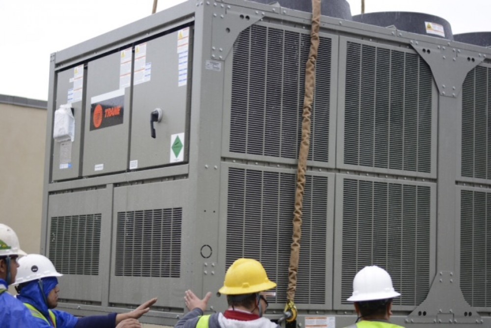 Photo By Bardi Mechanical. Bardi Mechanical Installs Large Chillers On Rooftops In Atlantic Station