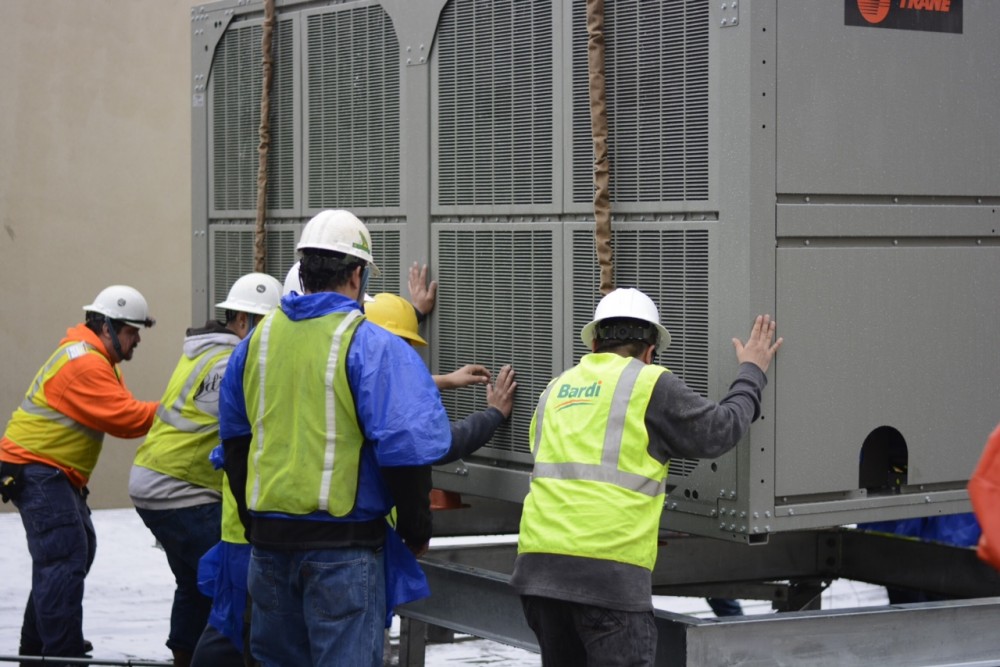 Photo By Bardi Mechanical. Bardi Mechanical Installs Large Chillers On Rooftops In Atlantic Station