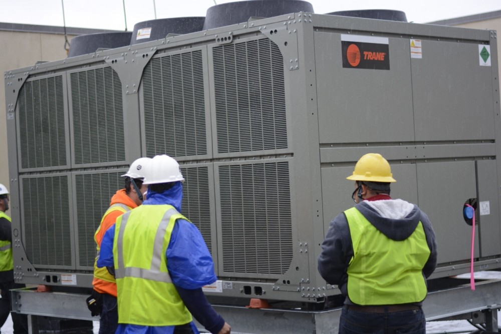 Photo By Bardi Mechanical. Bardi Mechanical Installs Large Chillers On Rooftops In Atlantic Station