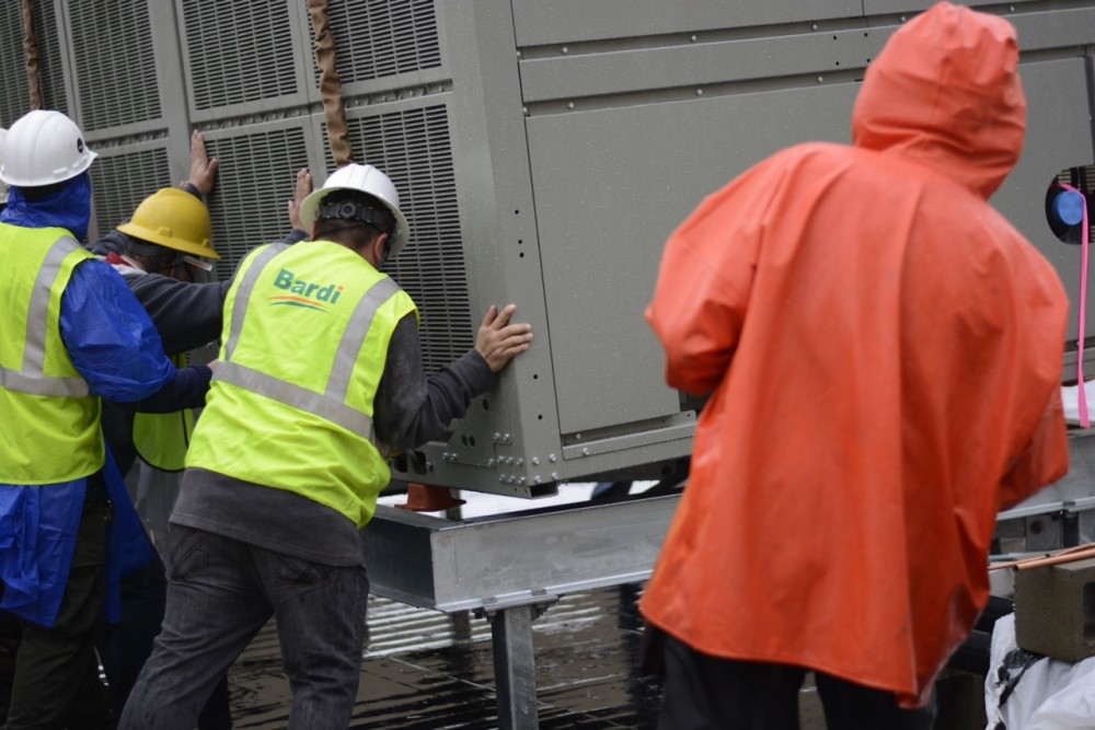 Photo By Bardi Mechanical. Bardi Mechanical Installs Large Chillers On Rooftops In Atlantic Station