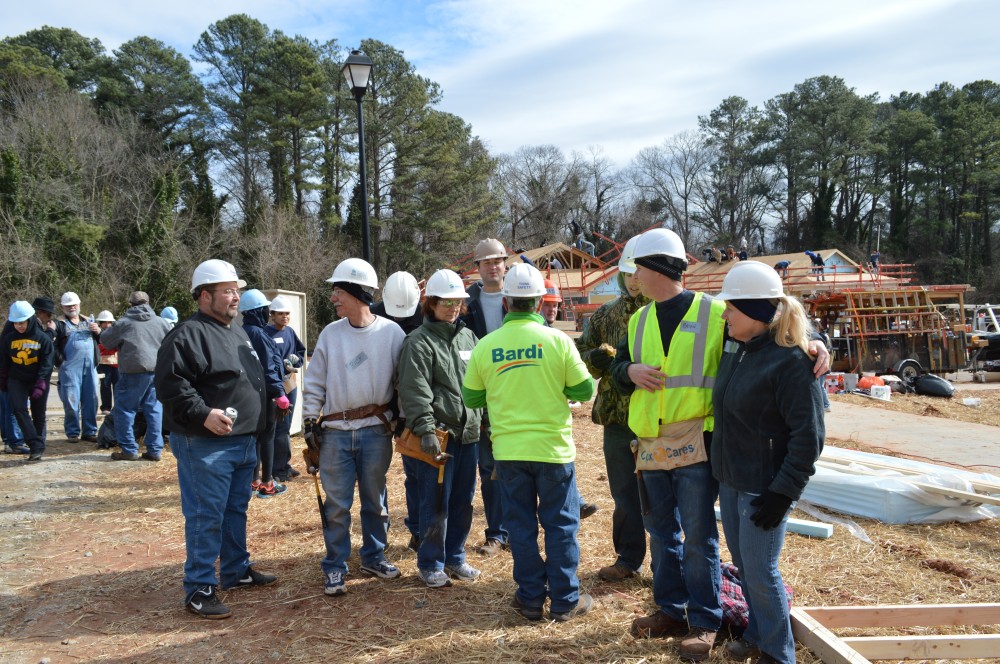 Photo By Bardi Mechanical. Habitat For Humanity Build