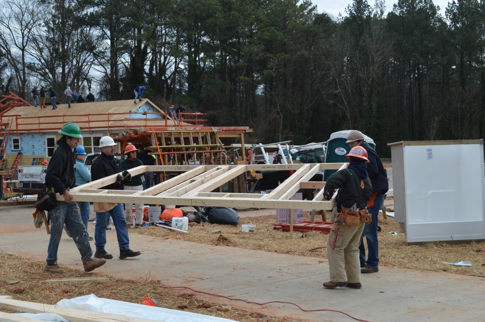 Photo By Bardi Mechanical. Habitat For Humanity Build