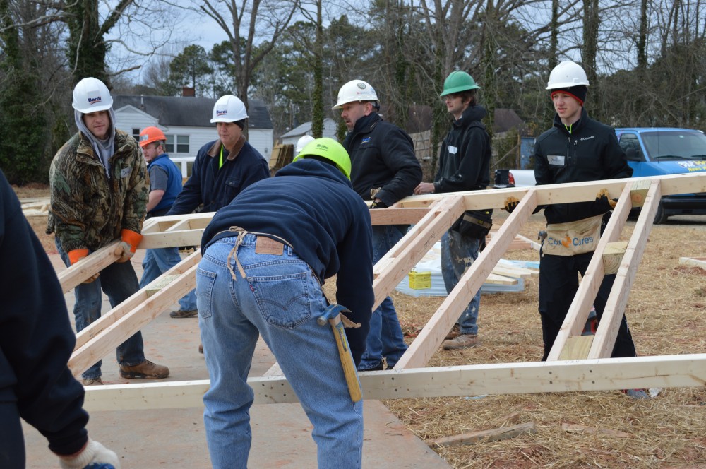 Photo By Bardi Mechanical. Habitat For Humanity Build
