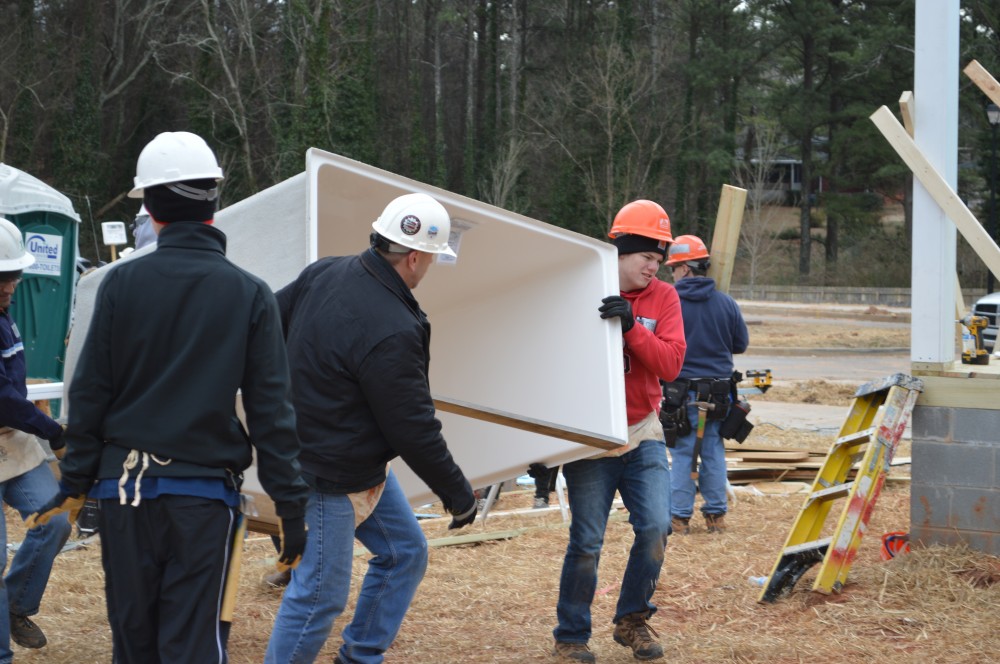 Photo By Bardi Mechanical. Habitat For Humanity Build