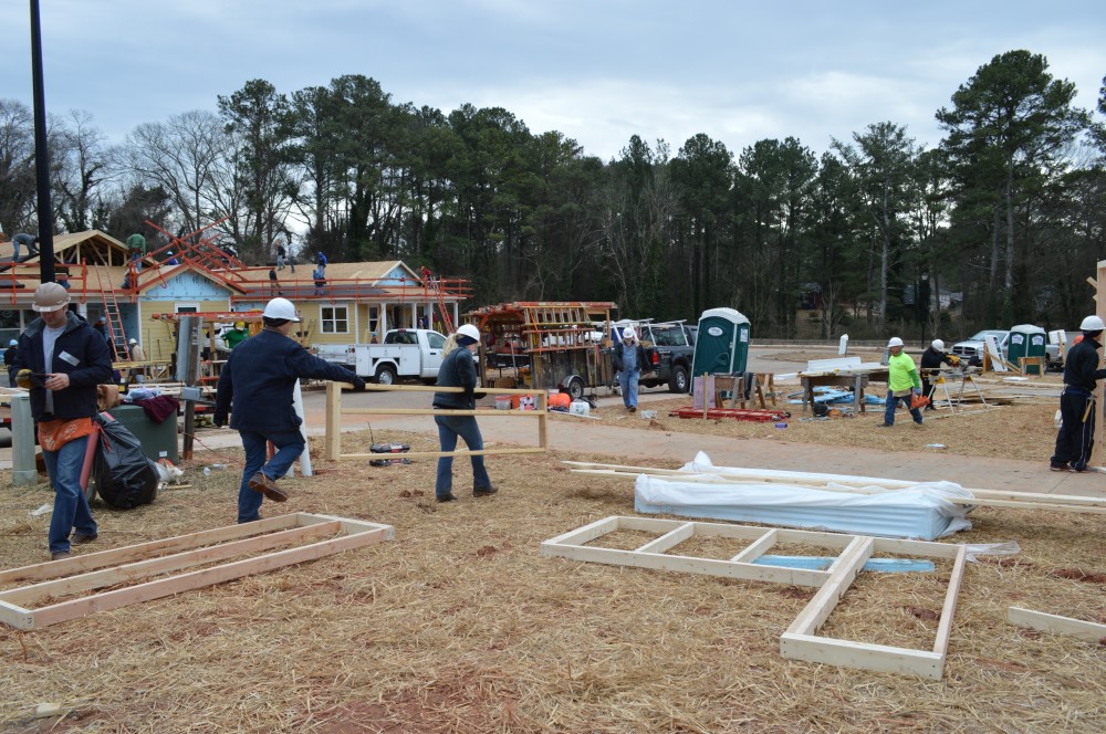 Photo By Bardi Mechanical. Habitat For Humanity Build