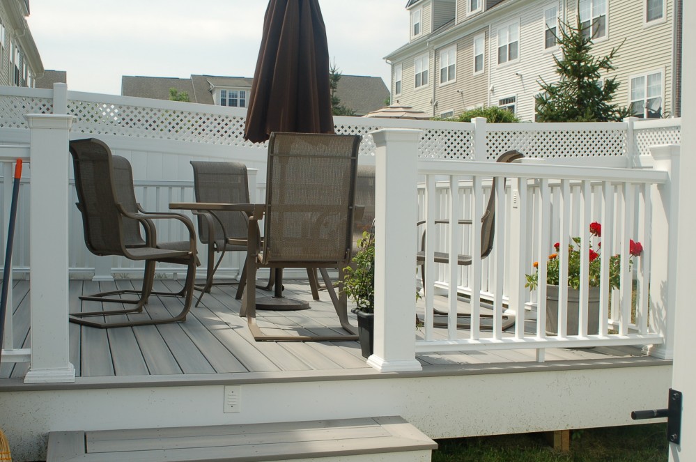 Photo By Custom Concepts Construction. Fiberon Horizons Deck, Slate Gray