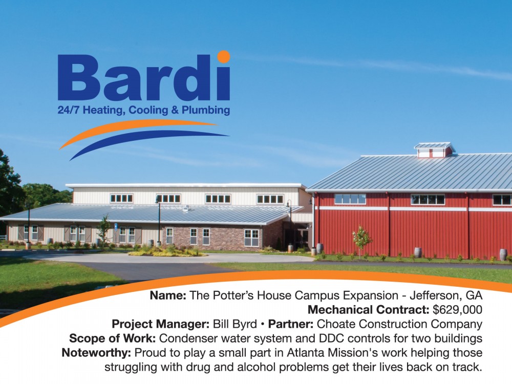 Photo By Bardi Mechanical. Potter's House Campus Expansion, Jefferson, GA