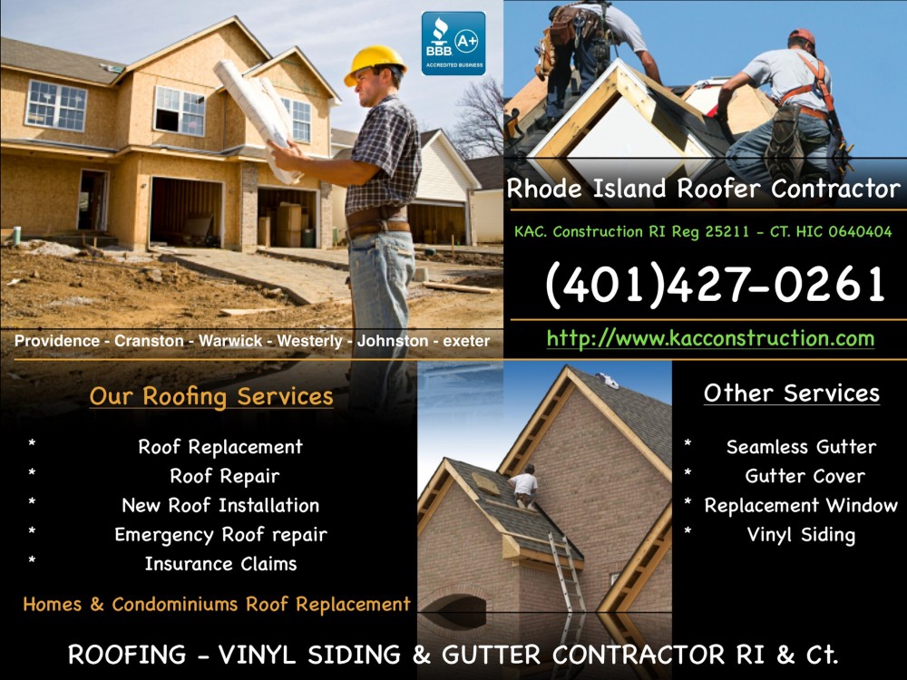 Photo By KAC CONSTRUCTION . Best Roofer Contractor RI, Rhode Island.