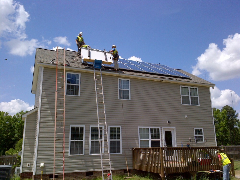 Photo By Baker Renewable Energy. Raleigh Residence