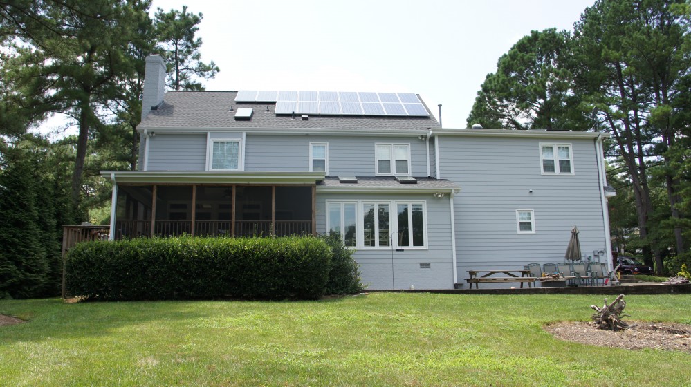 Photo By Baker Renewable Energy. Raleigh Residence