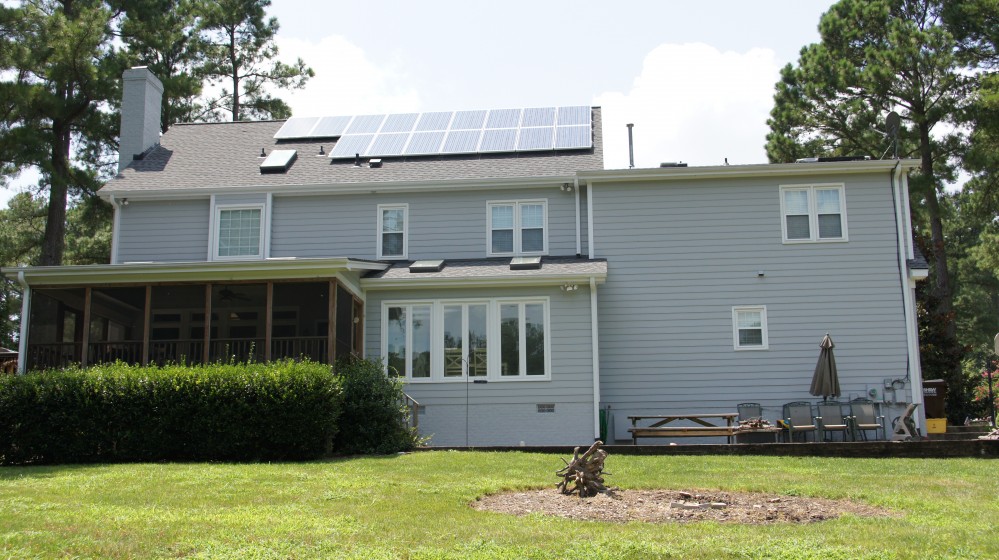 Photo By Baker Renewable Energy. Raleigh Residence