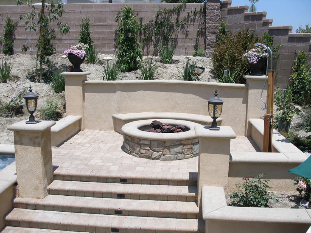 Photo By Paver Pros Plus. Patio-paver-fire Pit-landscape-barbeque