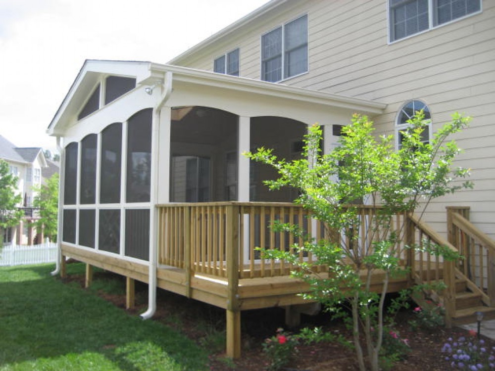 Photo By Home Renu.  Fenced Yard, Deck And Screened Porch