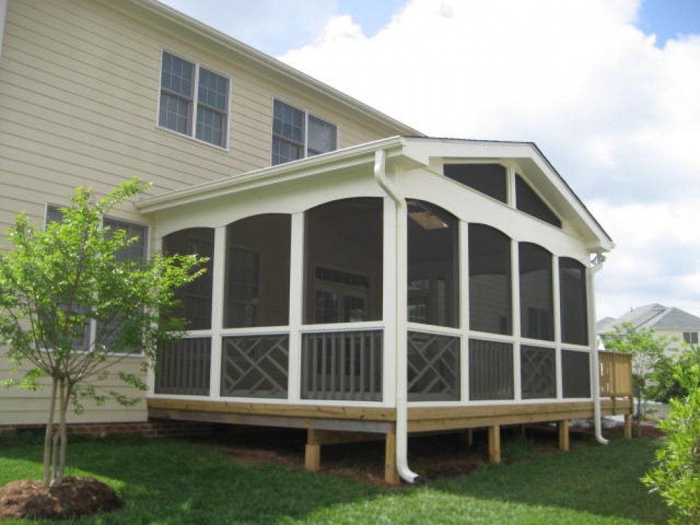 Photo By Home Renu.  Fenced Yard, Deck And Screened Porch