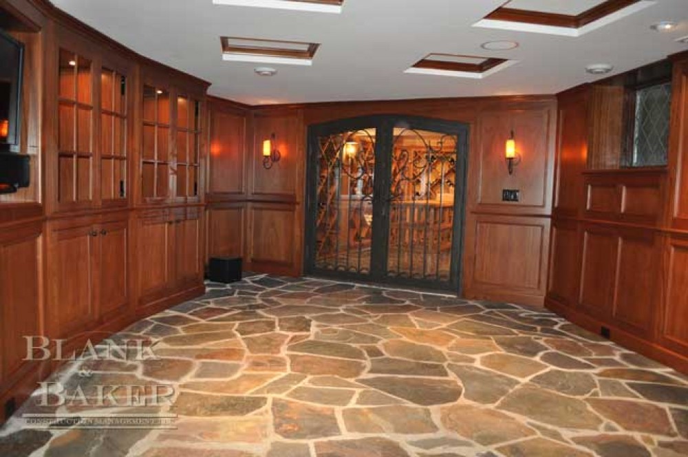 Photo By Blank & Baker Construction Management. Wine Cellar Remodel