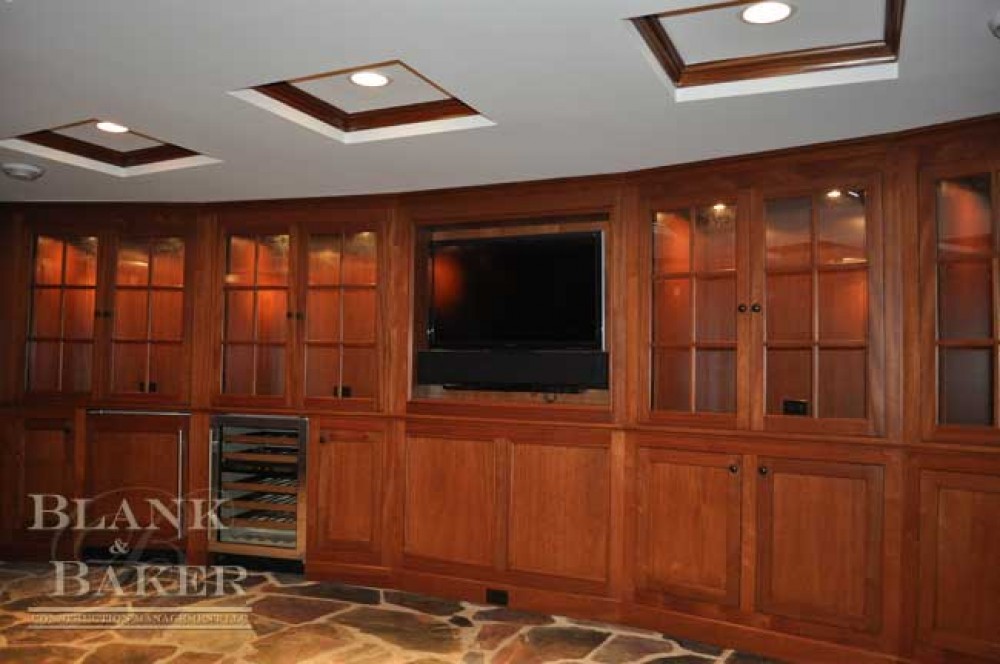 Photo By Blank & Baker Construction Management. Wine Cellar Remodel