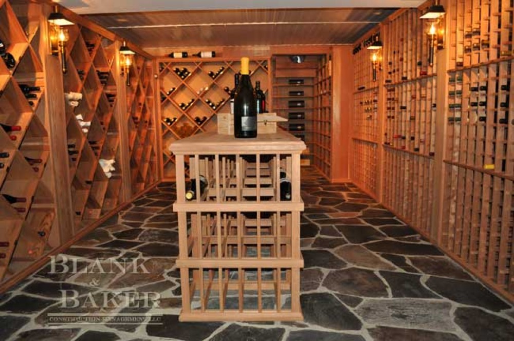 Photo By Blank & Baker Construction Management. Wine Cellar Remodel