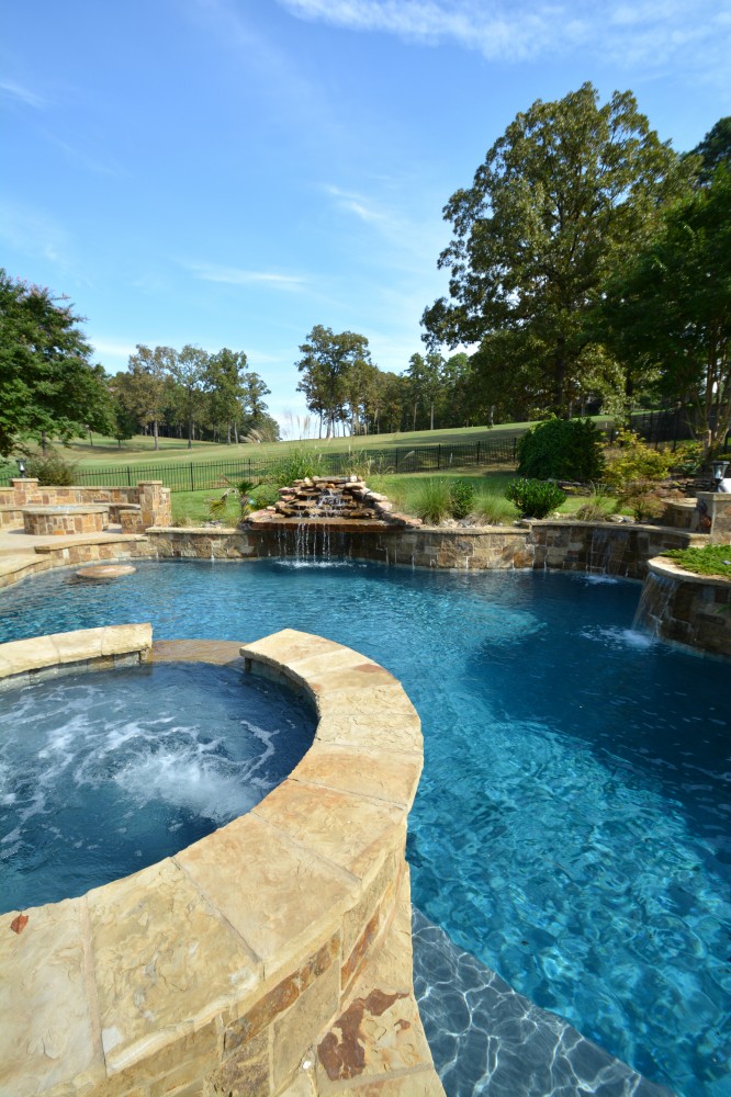 Photo By Parrot Bay Pools. West Little Rock Project