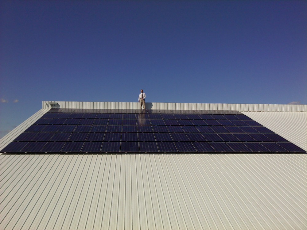 Photo By Michigan Solar Solutions. Commercial Solar Arrays