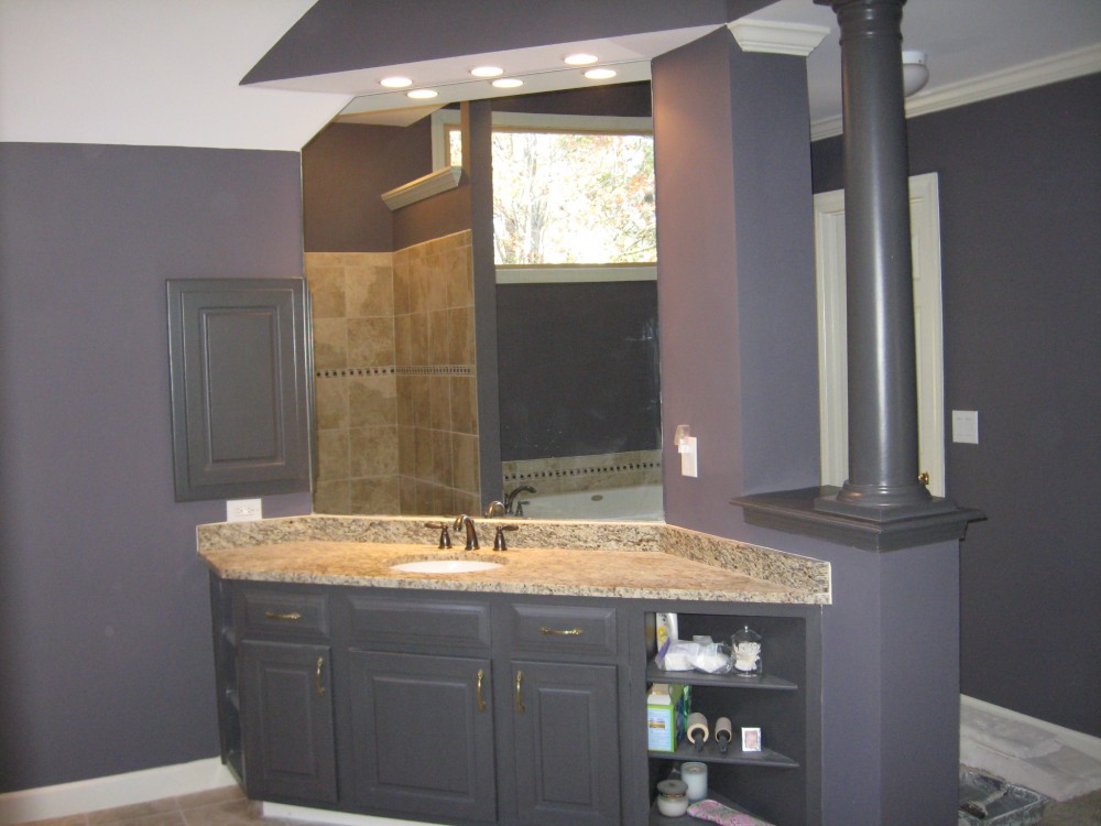 Photo By Designing Home Inc.. Master Bathroom