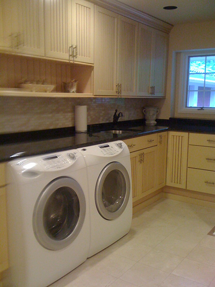 Photo By North Shore Closets & Cabinetry. Laundry Room