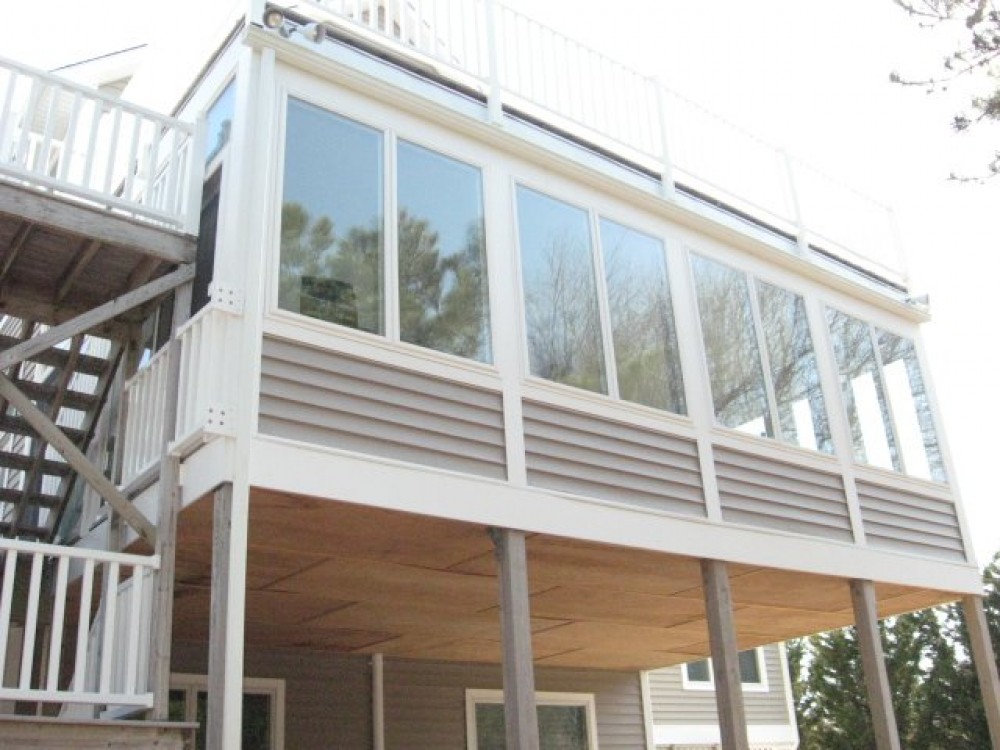 Photo By Boardwalk Builders. Sunroom