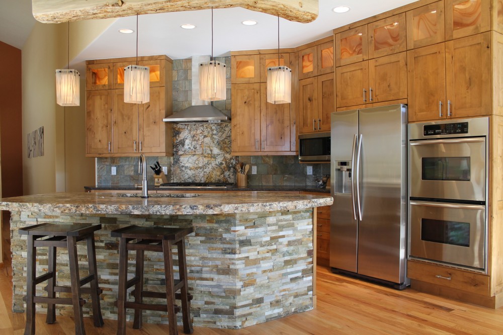 Photo By Blue Mountain Kitchens. Rocky Mountain Elegance