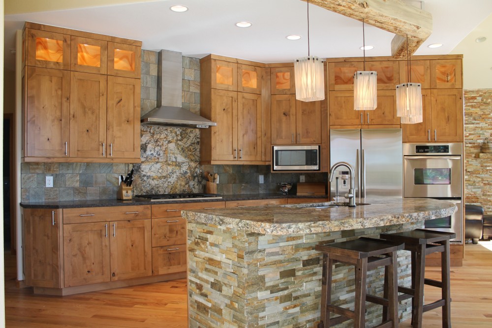 Photo By Blue Mountain Kitchens. Rocky Mountain Elegance