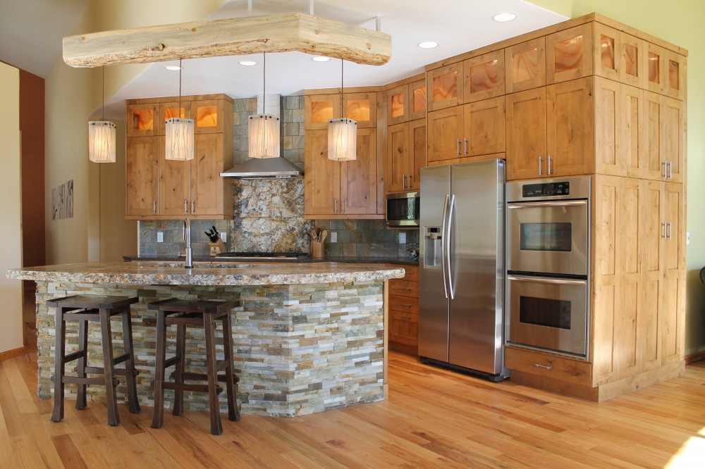 Photo By Blue Mountain Kitchens. Rocky Mountain Elegance