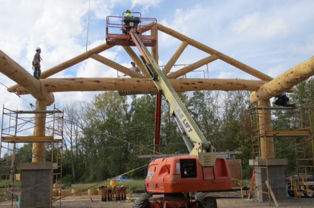 Photo By Lancaster County Timber Frames, Inc.. Sauder Store Entrys