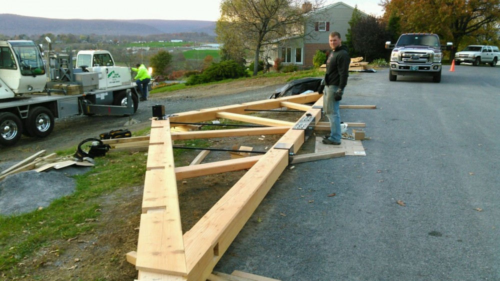 Photo By Lancaster County Timber Frames, Inc.. Mercersburg Residence