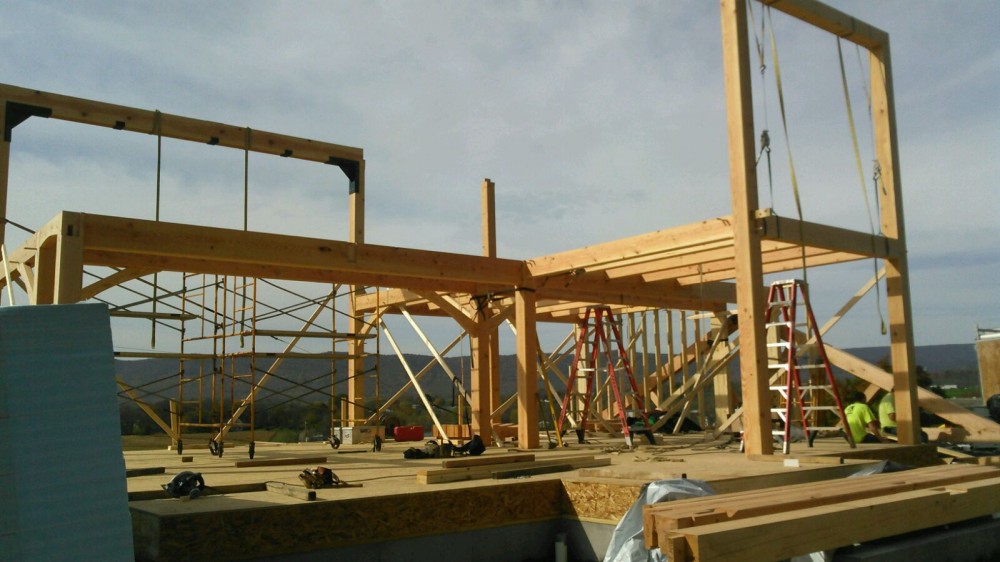 Photo By Lancaster County Timber Frames, Inc.. Mercersburg Residence