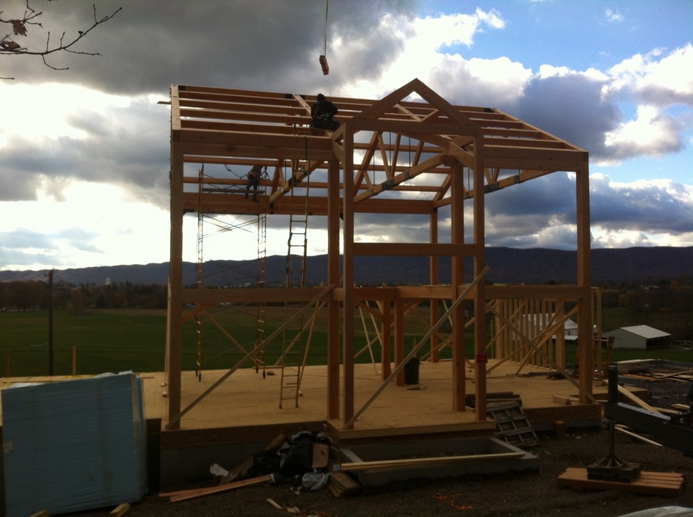 Photo By Lancaster County Timber Frames, Inc.. Mercersburg Residence