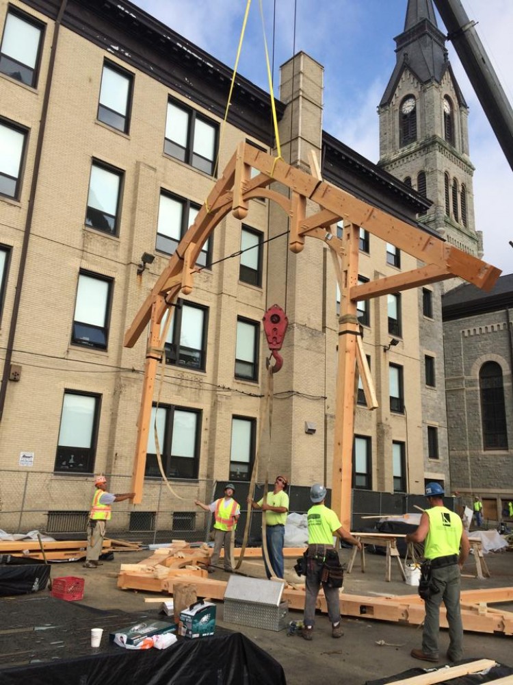 Photo By Lancaster County Timber Frames, Inc.. St. Peter The Apostle Church In Philadelphia