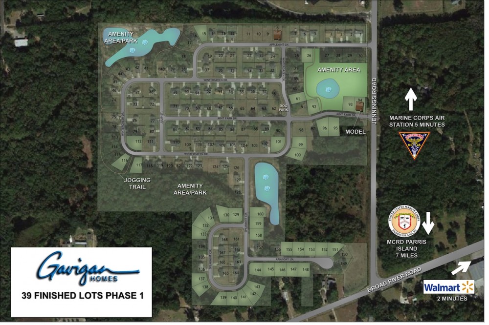 Photo By Gavigan Construction. Mint Farm Land Plan
