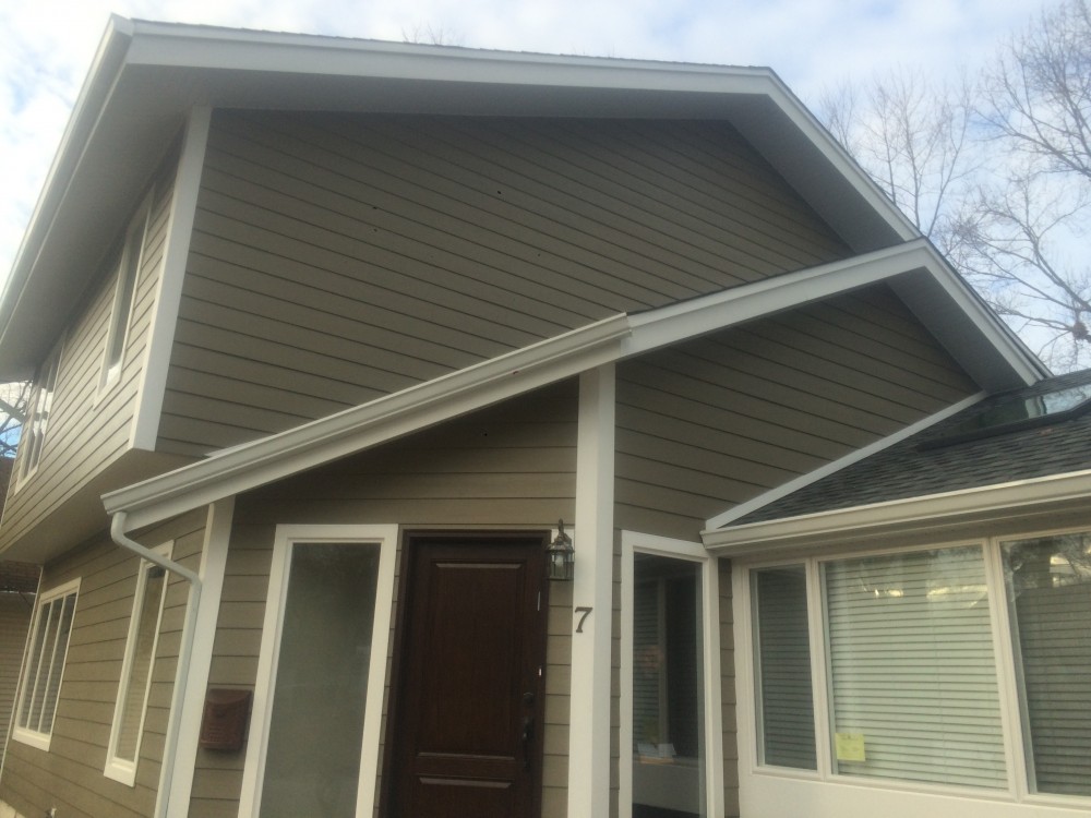 Photo By K & B Home Remodelers, LLC. James Hardie Cedarmill Lap Siding
