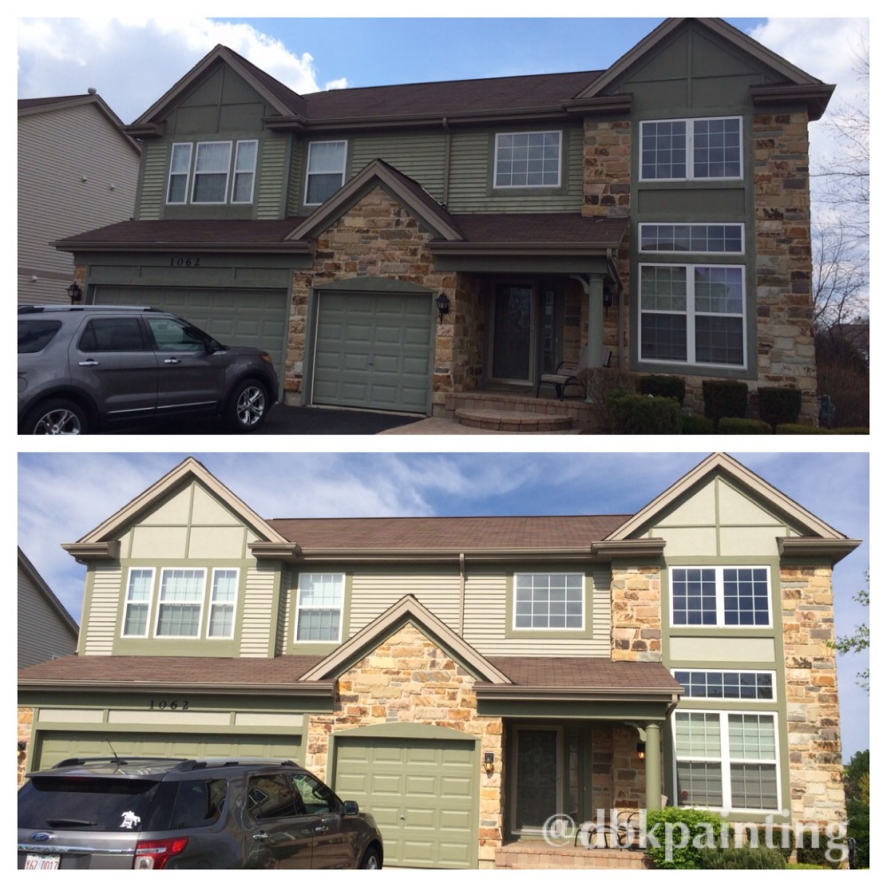 Photo By DBK Painting LLC. Exterior Before & After