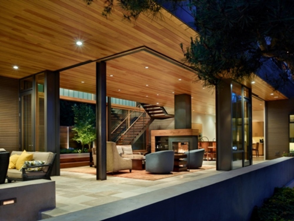 Photo By Prestige Residential Construction. Custom Contemporary Home